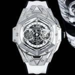 HUBLOT Big Bang Hublot Watch Price Sang Bleu II  Special Edition Swiss 7750 Titanium Case with Diamond